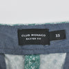 Club Monaco Green on White Print Baxter Shorts