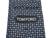 Tom Ford Grey and Blue Geometric Tie