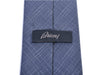Brioni Grey Crosshatch Patterned Tie