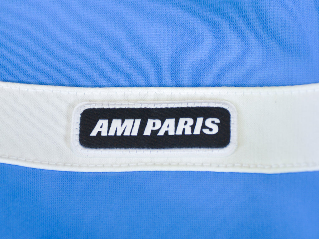 AMI Alexandre Mattiussi Blue Colorblock Track Jacket