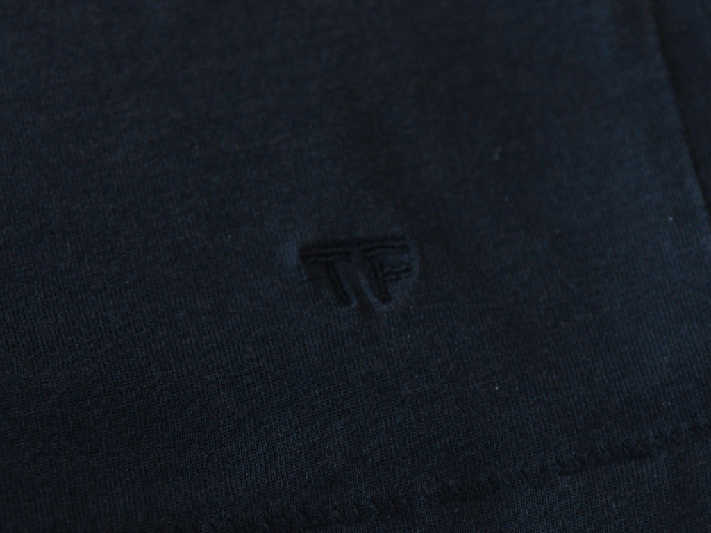 Tom Ford Washed Navy Blue Crew Neck T-Shirt