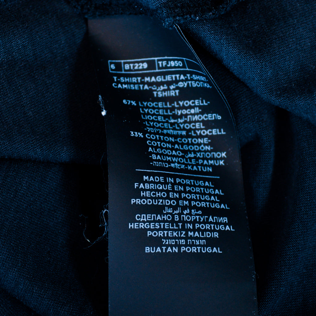 Tom Ford Washed Navy Blue Crew Neck T-Shirt