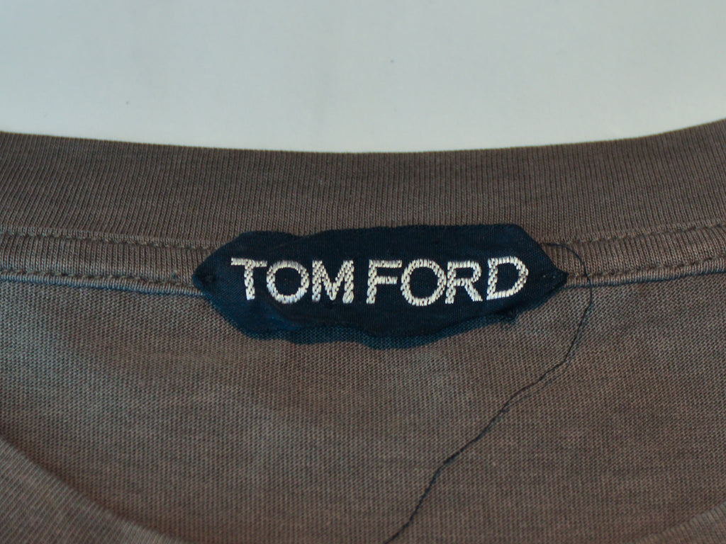 Tom Ford Olive Green Crew Neck T-Shirt