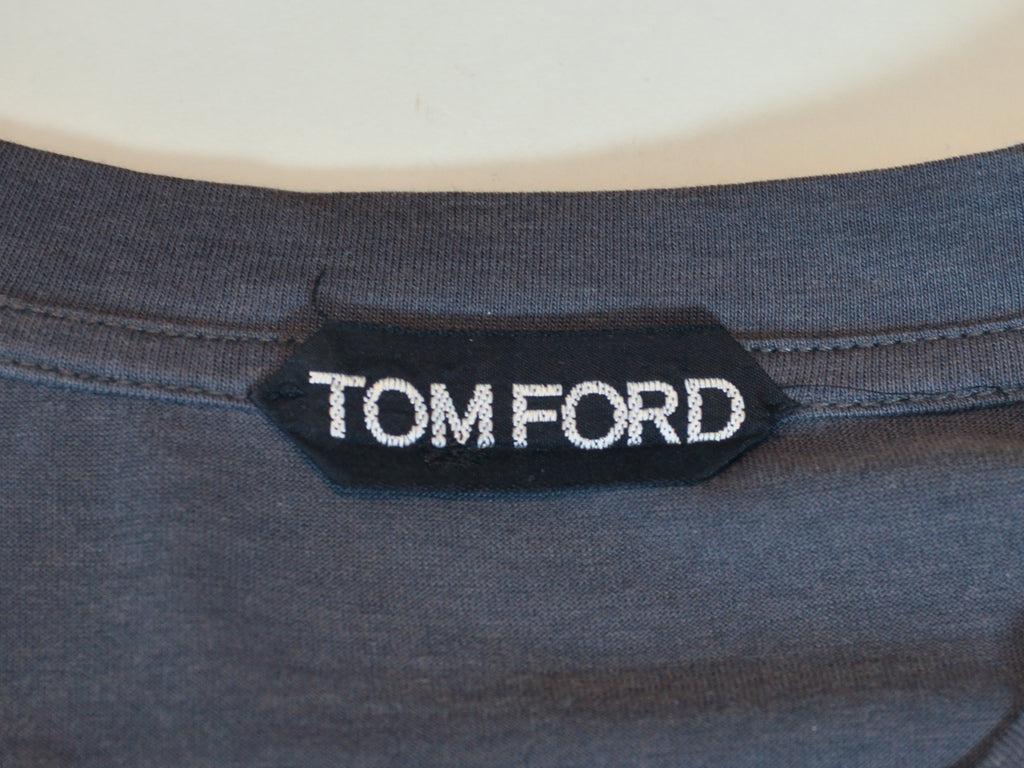 Tom Ford Grey Crew Neck T-Shirt
