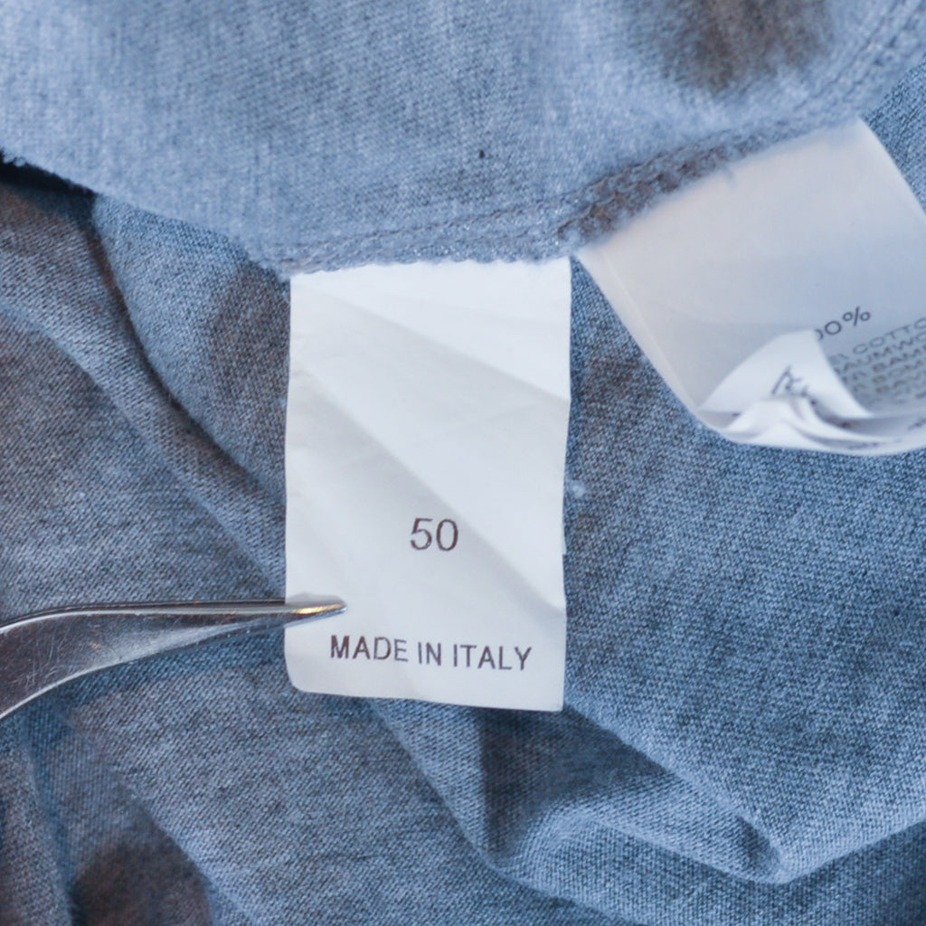 Brunello Cucinelli Grey Regular Fit V-Neck T-Shirt