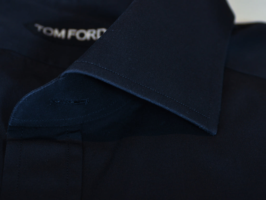 Tom Ford Black Cotton Dress Shirt