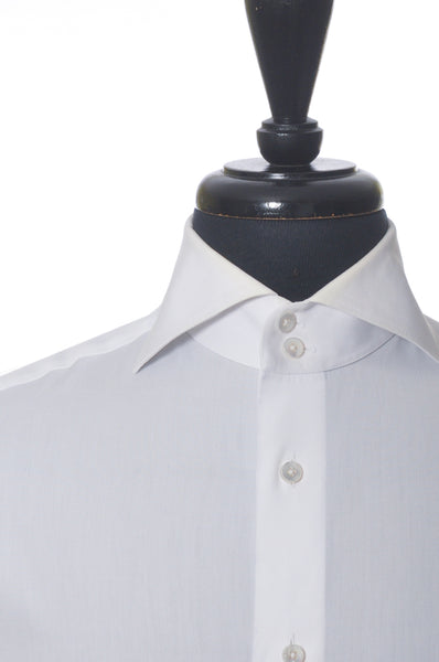 Ermenegildo Zegna White Tailored Fit French Cuff Shirt