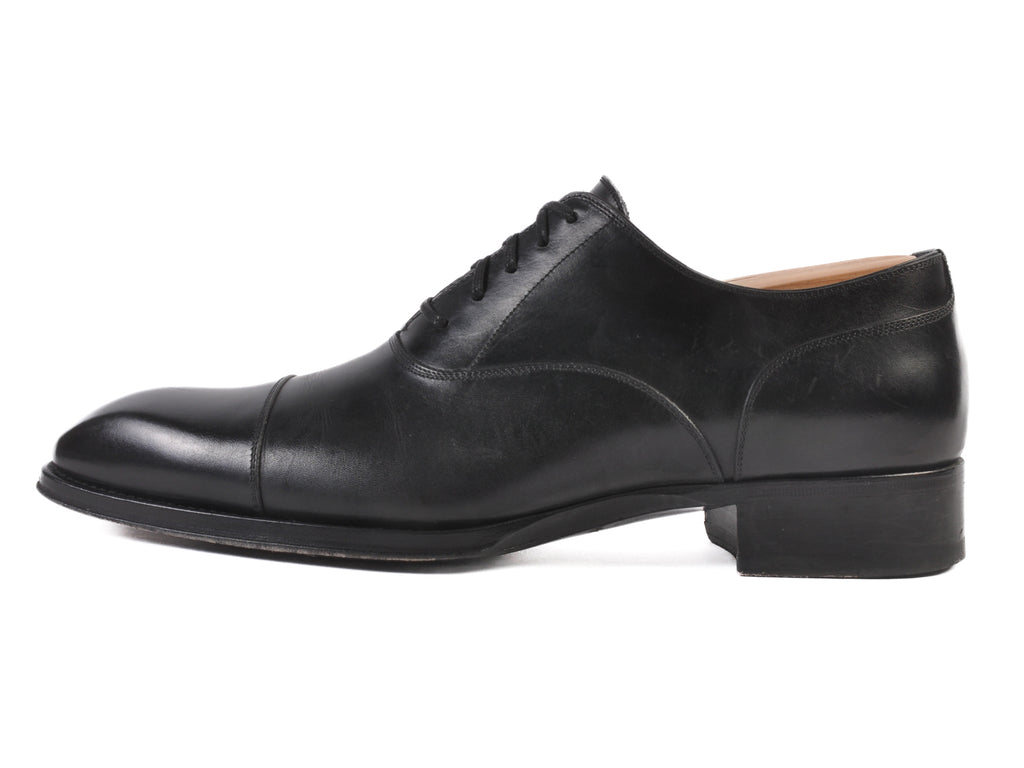 Tom Ford Black Calf Leather Oxfords