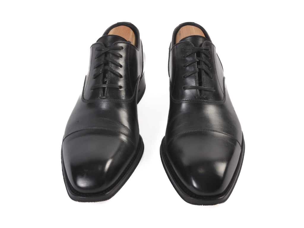 Tom Ford Black Calf Leather Oxfords
