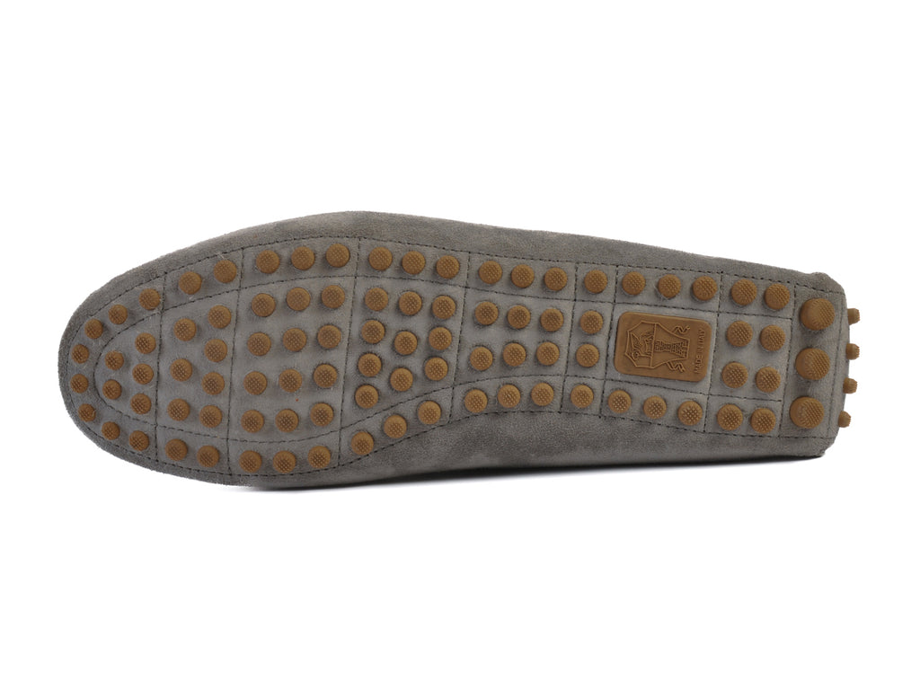 Brunello Cucinelli NIB Grey Suede Driving Shoes