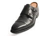 Crockett & Jones Black Lowndes Double Monk Strap Shoes
