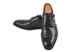 Crockett & Jones Black Lowndes Double Monk Strap Shoes