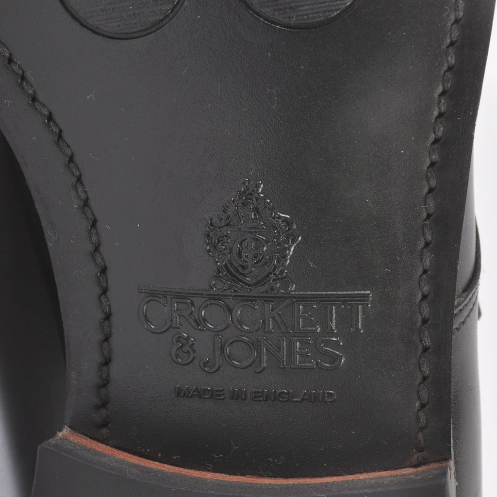 Crockett & Jones Black Lowndes Double Monk Strap Shoes