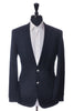 Hugo Boss Deep Navy Blue Check Rod Blazer