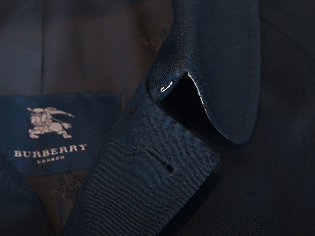 Burberry Black Belted Trench Coat