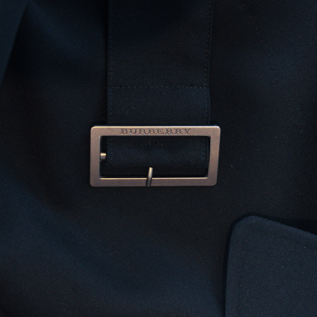 Burberry Black Belted Trench Coat