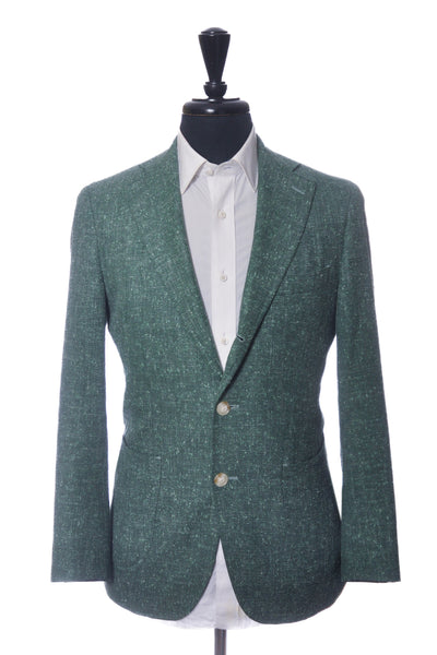 Atelier Munro Green Loro Piana Linen Tweed Blazer