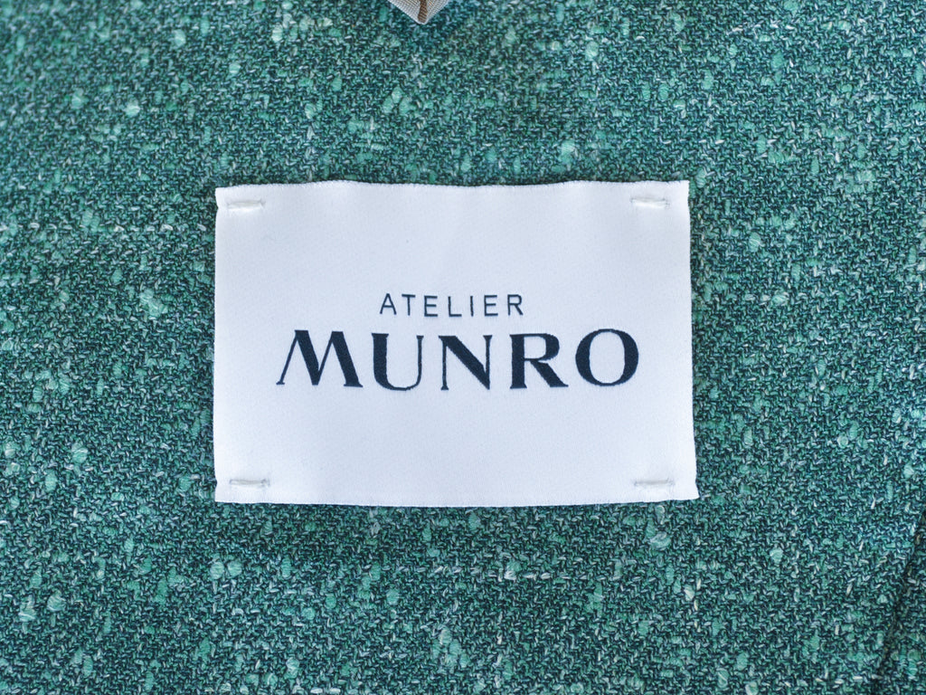 Atelier Munro Green Loro Piana Linen Tweed Blazer
