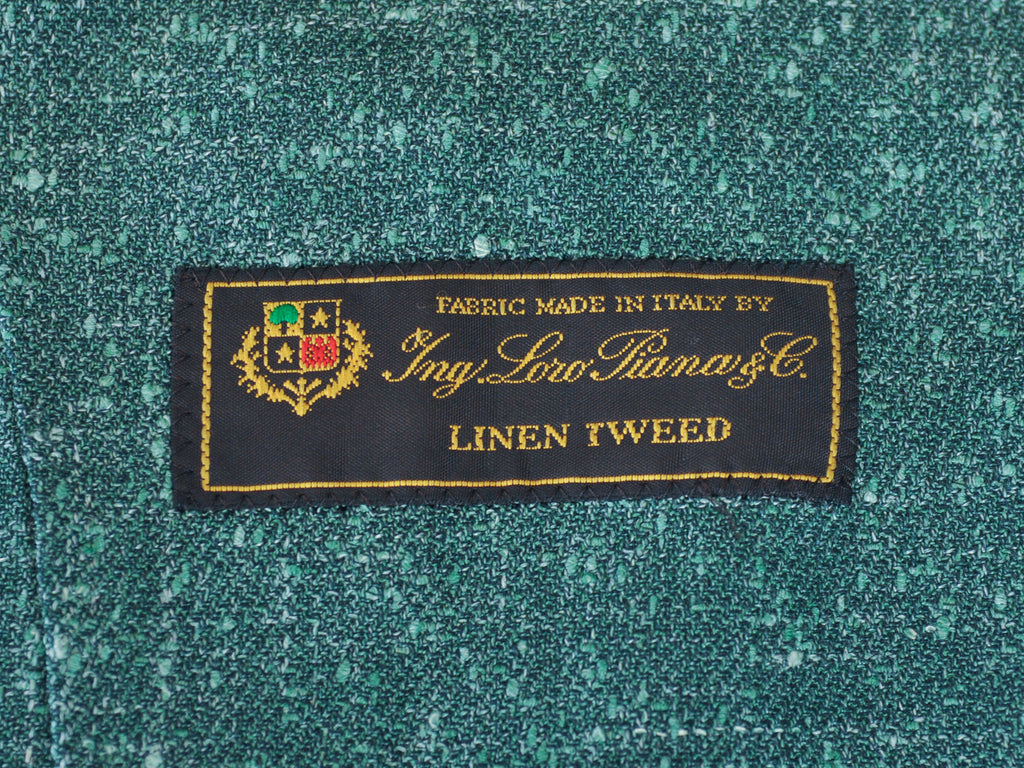 Atelier Munro Green Loro Piana Linen Tweed Blazer