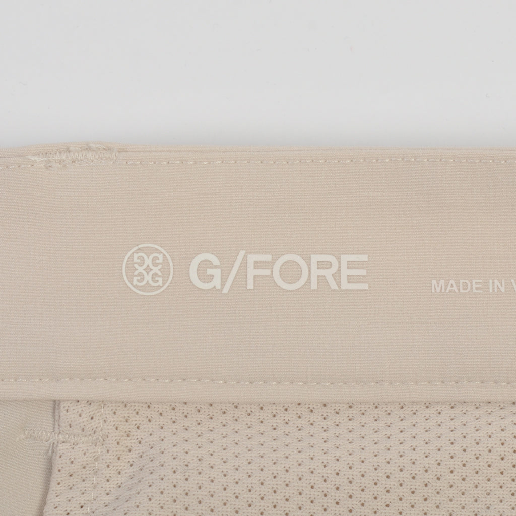 G/Fore Stone Beige Maverick 4-Way Stretch Golf Shorts