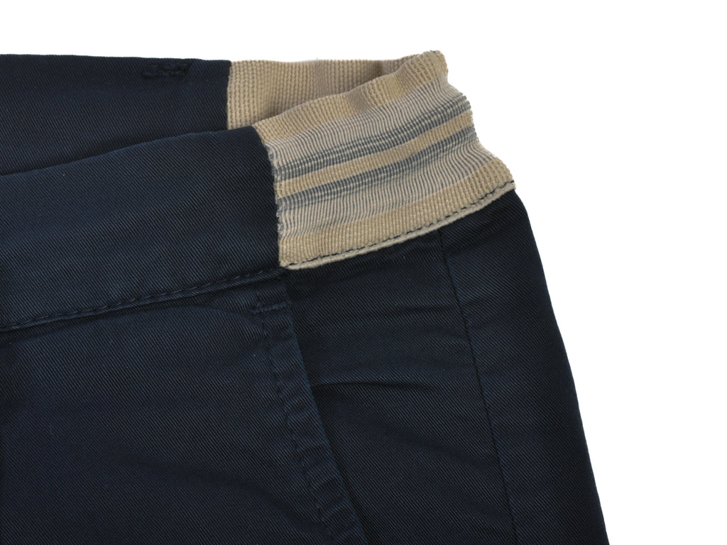 Eleventy Navy Blue Pleated Shorts
