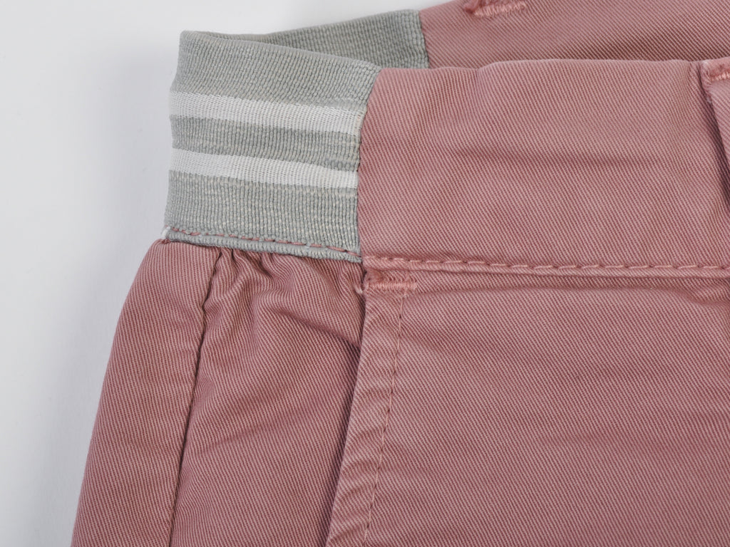 Eleventy Platinum Ash Pink Pleated Shorts