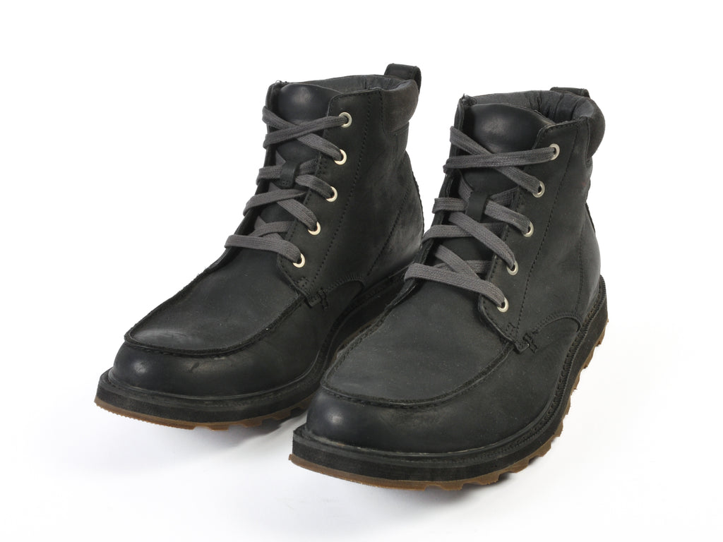 Sorel Black Madson Waterproof Moc Toe Boots