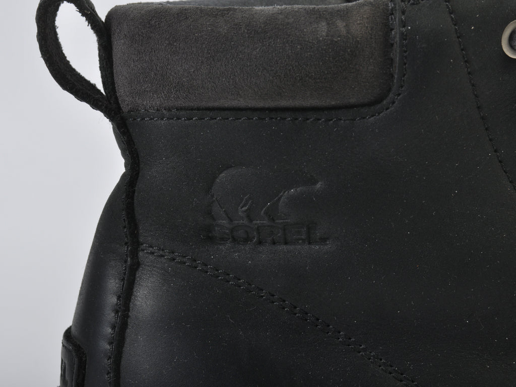 Sorel Black Madson Waterproof Moc Toe Boots