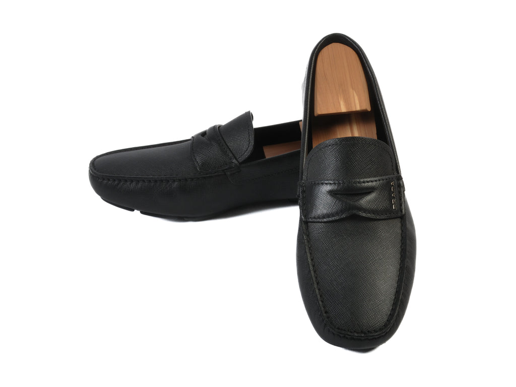 Prada Black Driving Loafers