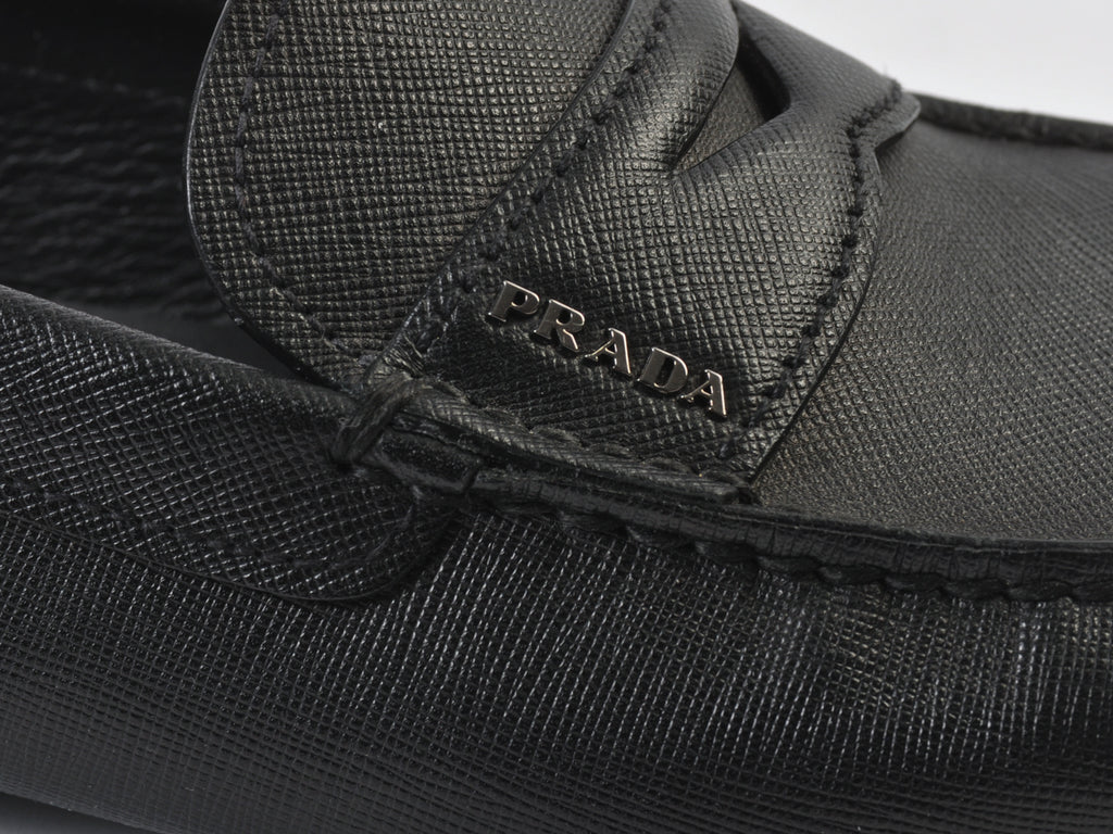 Prada Black Driving Loafers
