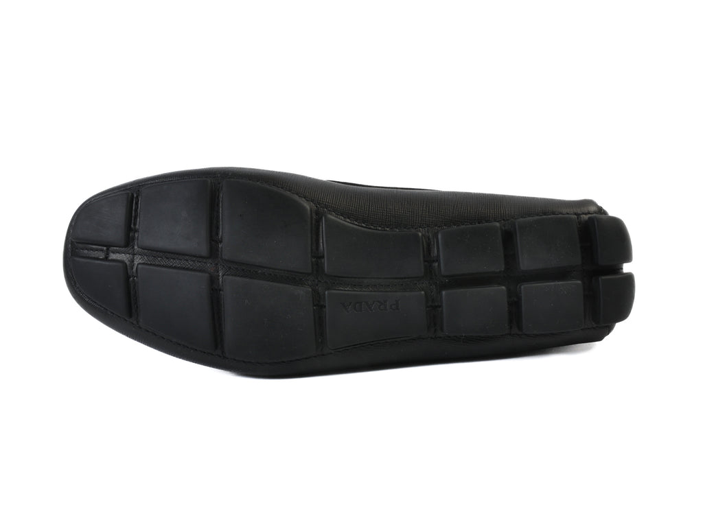 Prada Black Driving Loafers