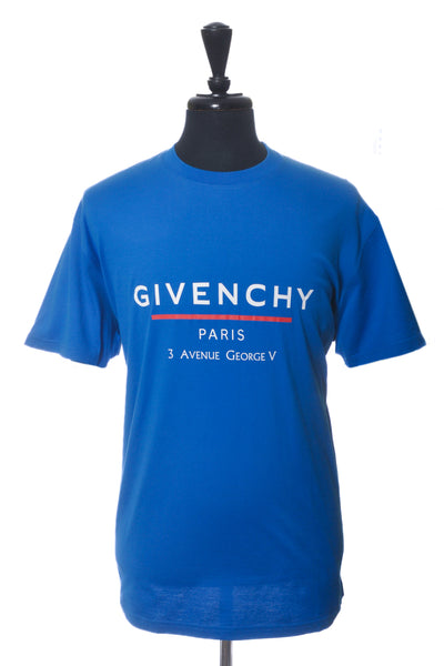 Givenchy Blue Avenue George Print Oversized T-Shirt