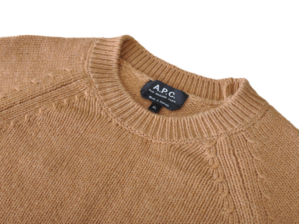 A.P.C. Brown Crew Neck Sweater