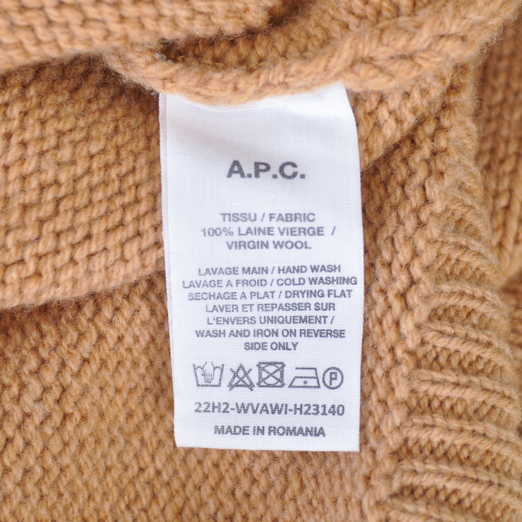 A.P.C. Brown Crew Neck Sweater