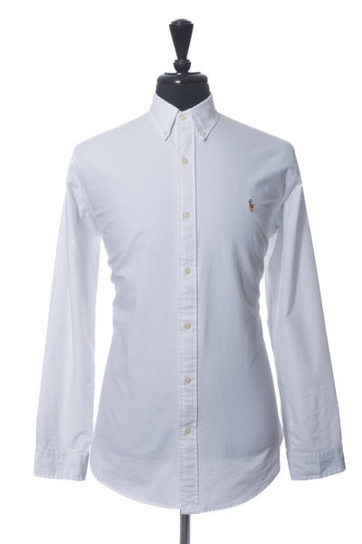Polo Ralph Lauren White Classic Fit Oxford Button Down Shirt