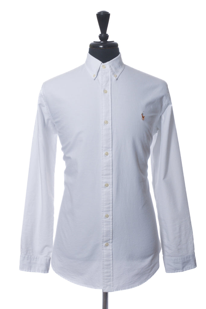 Polo Ralph Lauren White Classic Fit Oxford Button Down Shirt