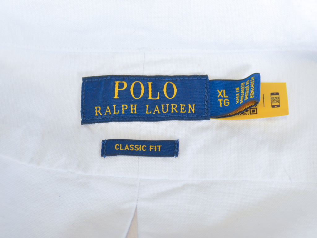 Polo Ralph Lauren White Classic Fit Oxford Button Down Shirt
