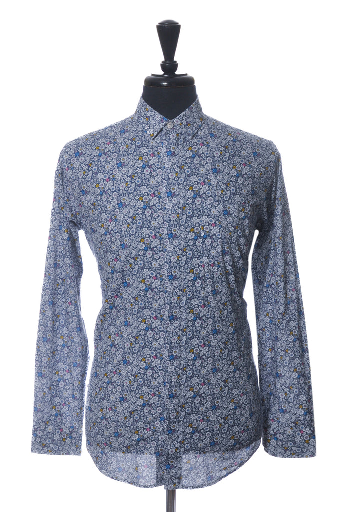 Engineered Garments Blue Floral Shirt