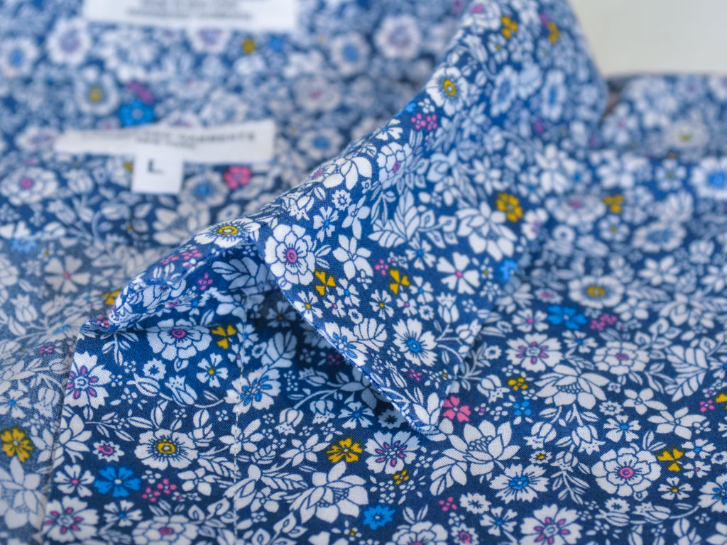Engineered Garments Blue Floral Shirt