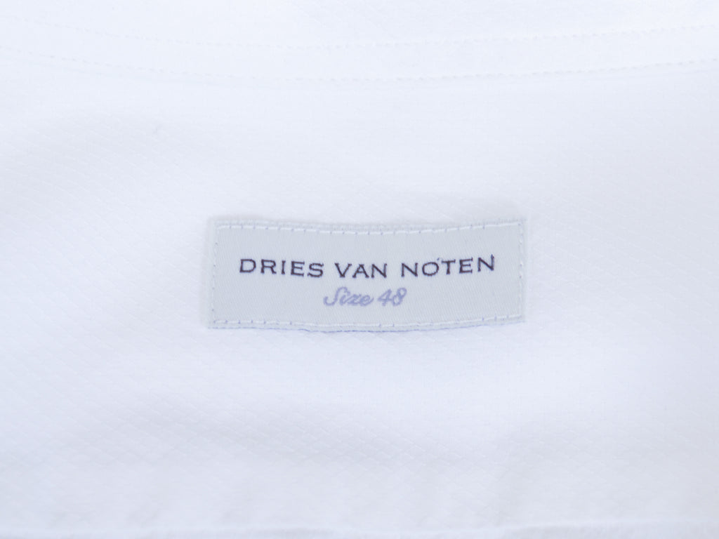 Dries Van Noten Off White Twill Shirt