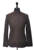 Berluti NWT Pebble Brown Ribbed Twill Worked Shirt