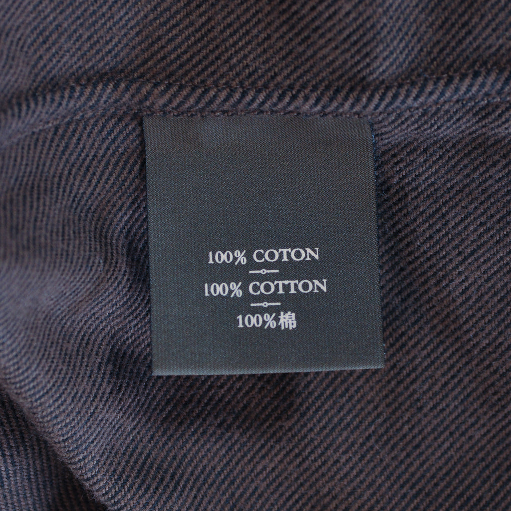 Berluti NWT Pebble Brown Ribbed Twill Worked Shirt