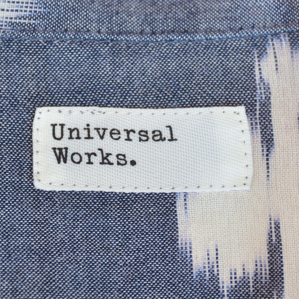 Universal Works Grey Print Camp Shirt
