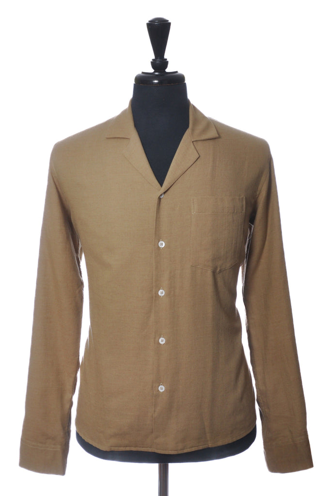 Commas Brown Wool Cotton Shirt