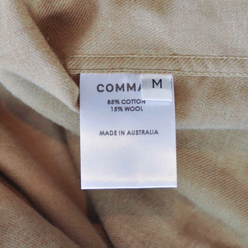 Commas Brown Wool Cotton Shirt