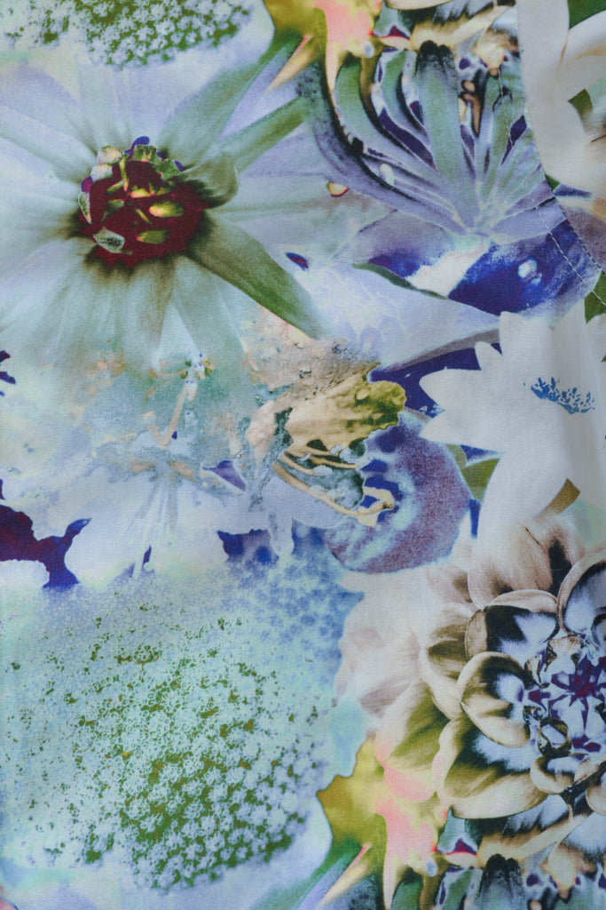 Etro Blue Floral Print Shirt