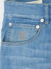 Brunello Cucinelli Light Blue Distressed Leisure Fit Jeans
