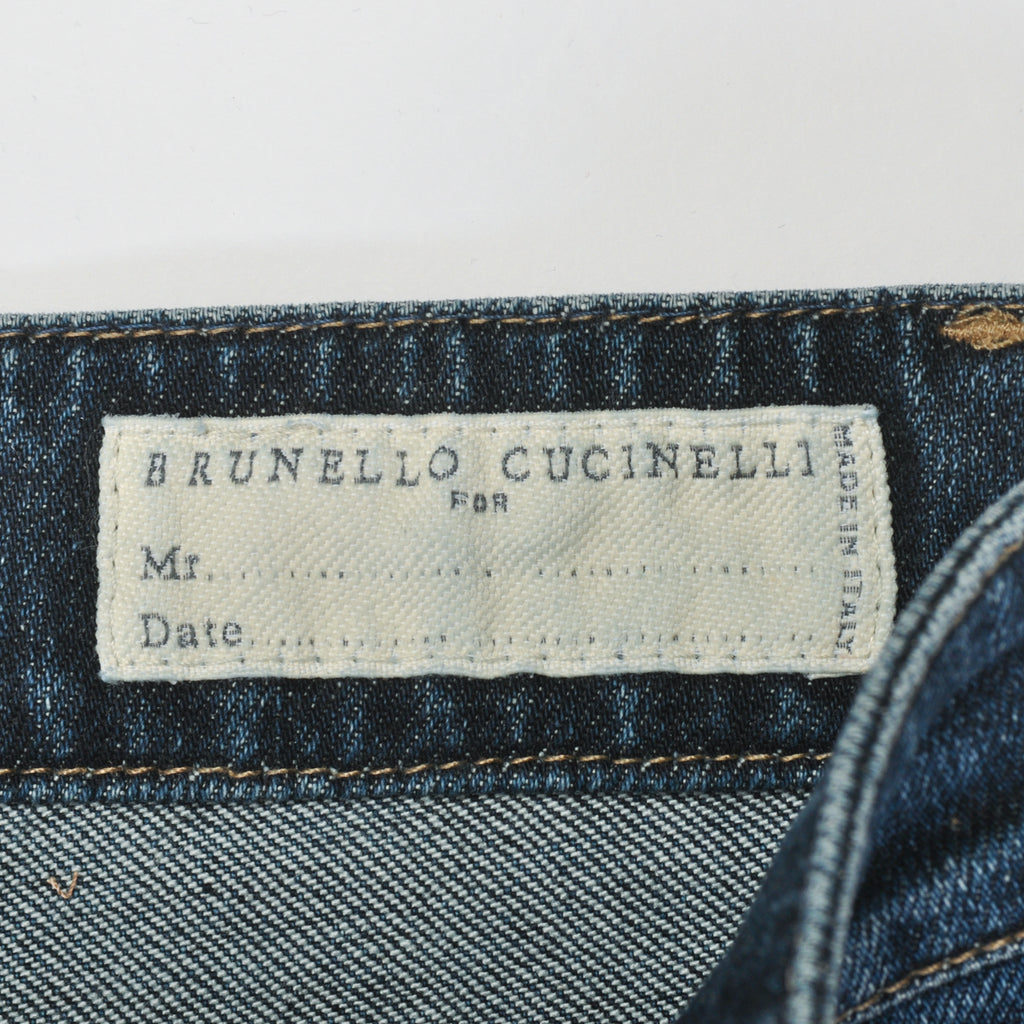 Brunello Cucinelli Dark Blue Skinny Fit Jeans
