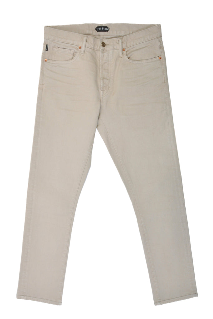 Tom Ford Sand Brown Slim Fit Jeans