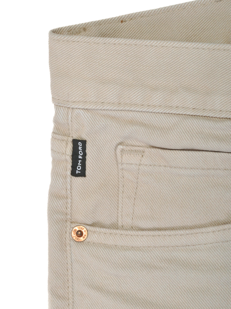 Tom Ford Sand Brown Slim Fit Jeans